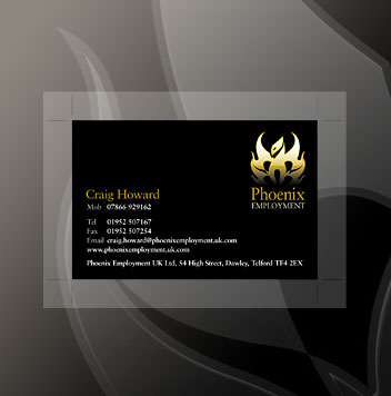 Phoenix Employment Logo Design Business Card
