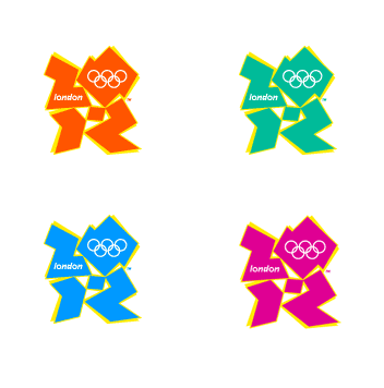 Four Colours of the London 2012 Olympic Logo
