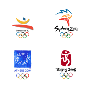 Four Previous Olympic Logos