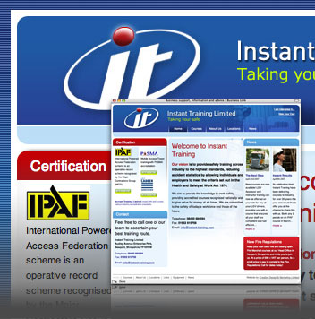 Instant Training Website Screenshot