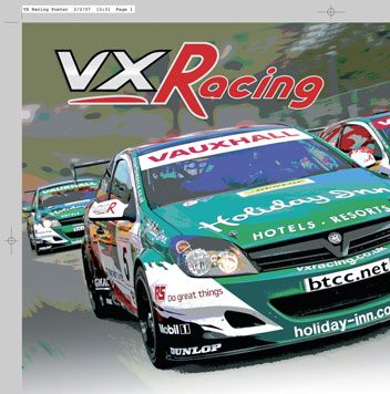 RSM VXRacing Postcard VX Racing & Car