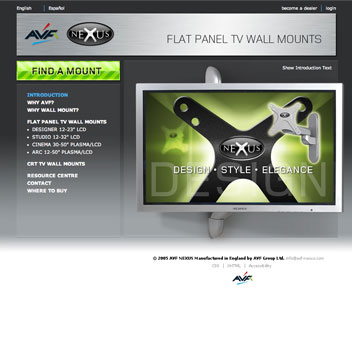 AVF Nexus Website Homepage