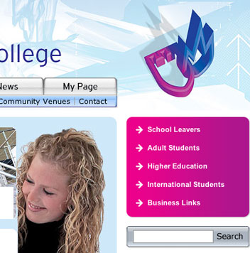 Tamworth & Lichfield College Tamworth & Lichfield College Website Detail Closeup (Right)